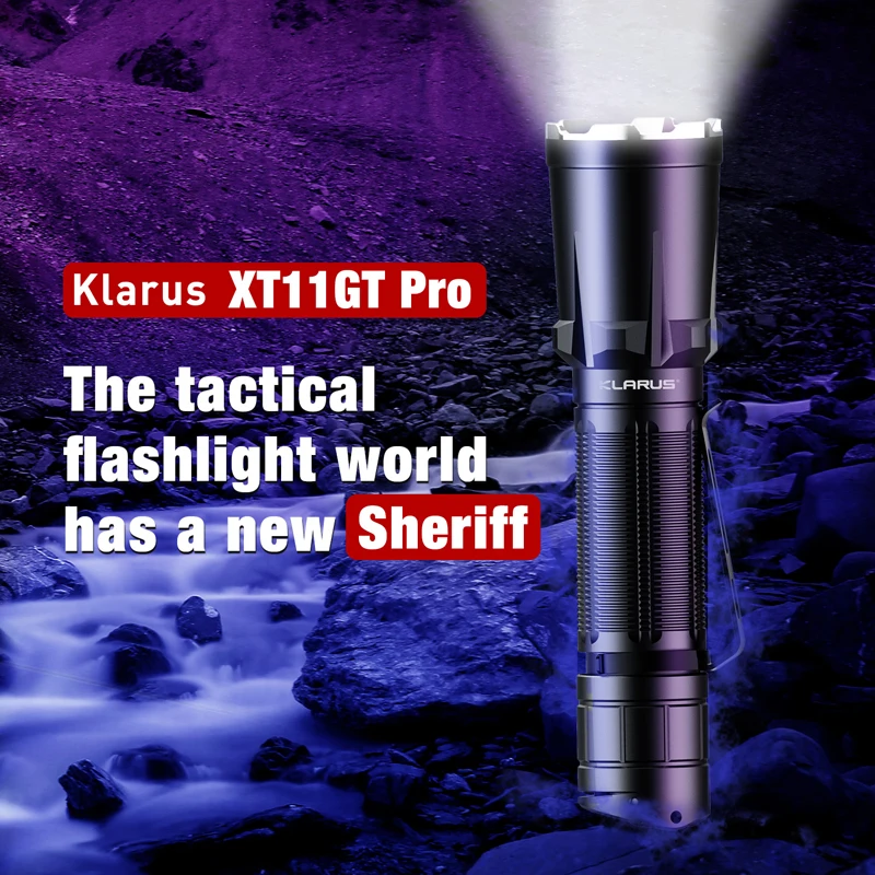 Новый тактический светодиодный фонарик KLARUS XT11GT PRO 2200 лм 4 режима Бесплатный