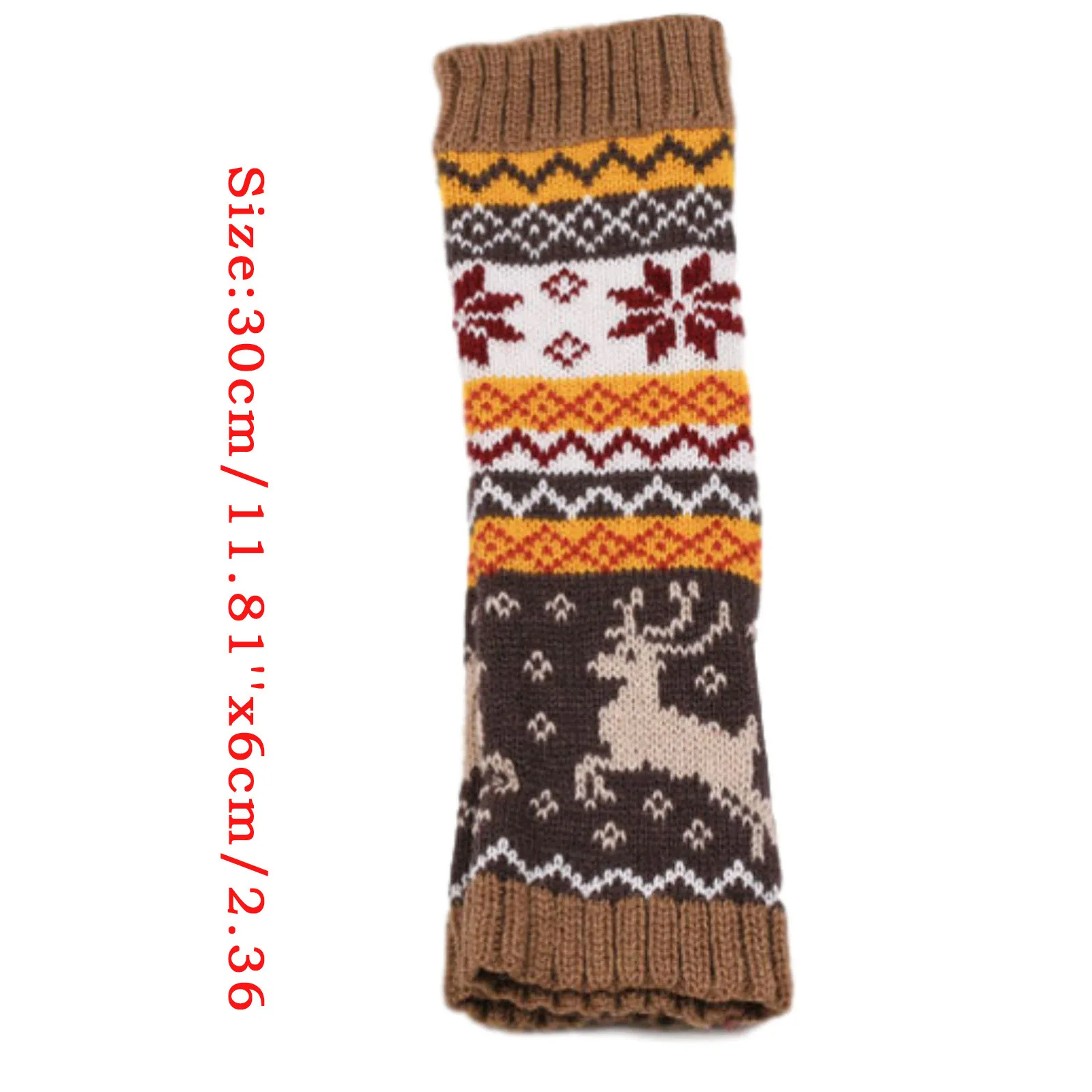 

Women Girl Fashion Christmas Knitted Gloves Arm Fingerless Keep Warm Winter Gloves Soft Warm Mitten handschoenen #14