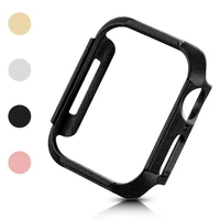 4 colors pc watch case for apple watch se series 6 5 4 40mm 44mm protector cover thin bumper for iwatch hard frame accessories