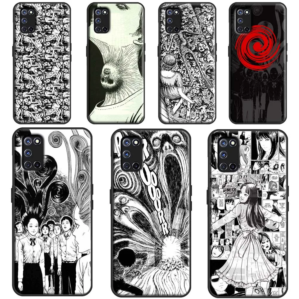 Чехол Junji Ito Tees с ужасом для OPPO A52 A72 A92 A1K A15 A83 A91 A93 A5 A9 A31 A53 2020 F5 F7 Reno 2 Z A3S A5S | Мобильные