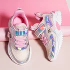 Кроссовки детские для девочек, удобная обувь для бега, на осень, 2021