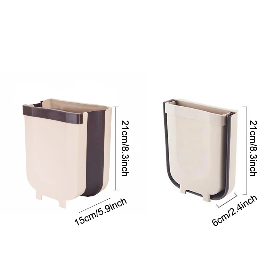 Складное мусорное ведро на дверь кухонного шкафа висящее для ванной комнаты