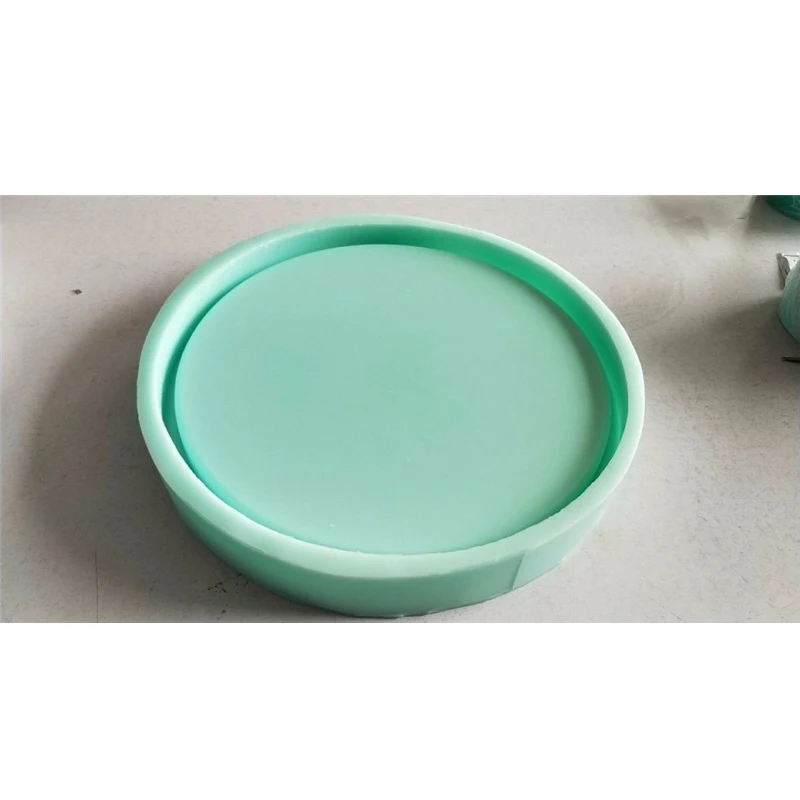 Бетонная цементная круглая тарелка силиконовые формы лоток для хранения бетона