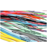 1pair shoe laces casual 12 colors printed flat shoelace flat shoelace positioning print shoelaces flat polyester 120 cm 1 ym088