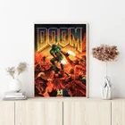 Doom Pc игровой постер картина игра настенное Искусство Холст Картина спальня гостиная домашний Декор (без рамки)