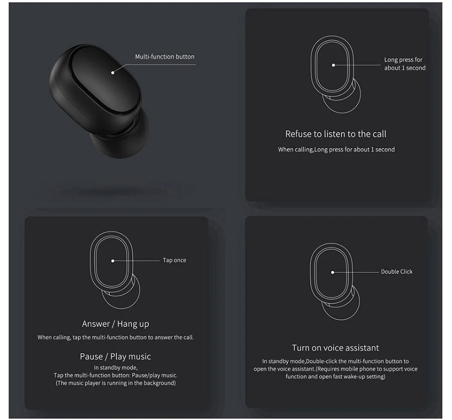 Горячая Xiaomi Redmi AirDots Беспроводной Bluethooth наушники Язык Управление ушной Автоматическое Сопряжение Мини Гарнитуры Смарт Управление