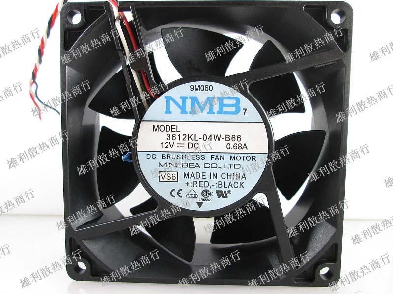 

Новый 8100 3612KL-04W-B66 12V 0.68A 9 см защиты электродвигателя Вентилятор охлаждения