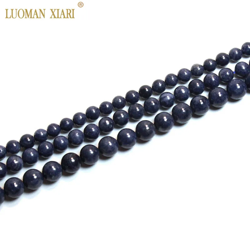 Высококачественные AAA 100% натуральный сапфир круглый Редкие с синим натуральным