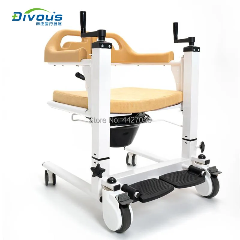 

Кресло-комод для пожилых людей с ограниченными возможностями, с подставкой, вес нетто, 18 кг, портативное ручное кресло-коляска
