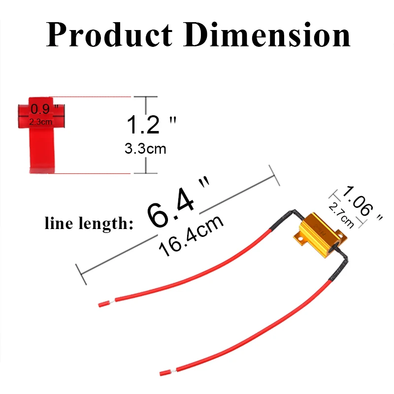 2 шт. светодиодный декодер 25 Вт Ом с низким энергопотреблением 12 В | Автомобили и