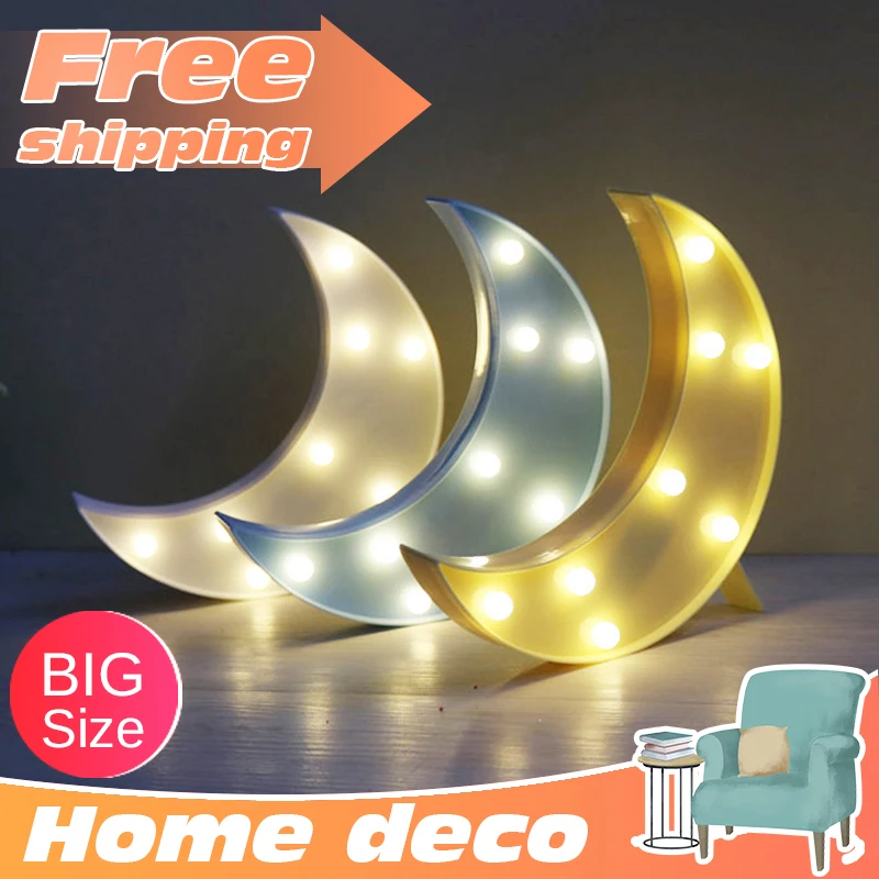 Декоративная лампа ночник Луна детей в любом месте маленький Солнечный Свет