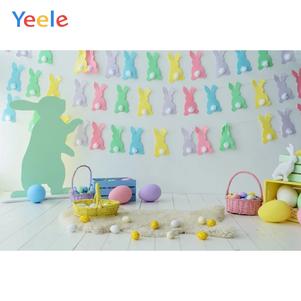 Пасхальный фестиваль интерьер кролик яйца Фотофон ребенок дети фотографии фоны