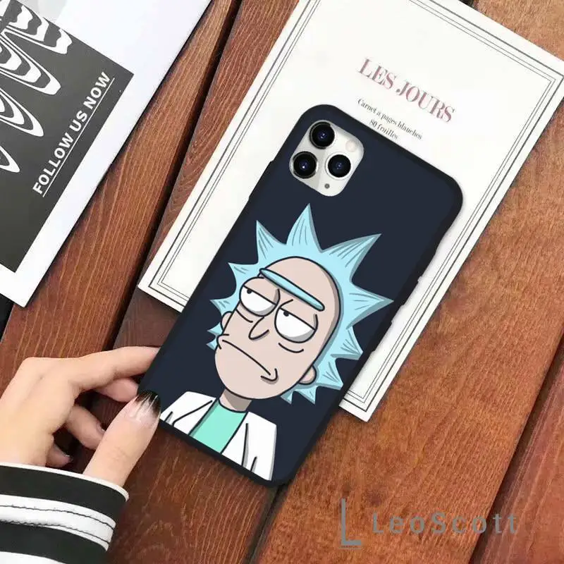 

Scientist fantasy ric-k weird future Phone Cases for iPhone 11 12 pro XS MAX 8 7 6 6S Plus X 5S SE 2020 XR Soft silicone