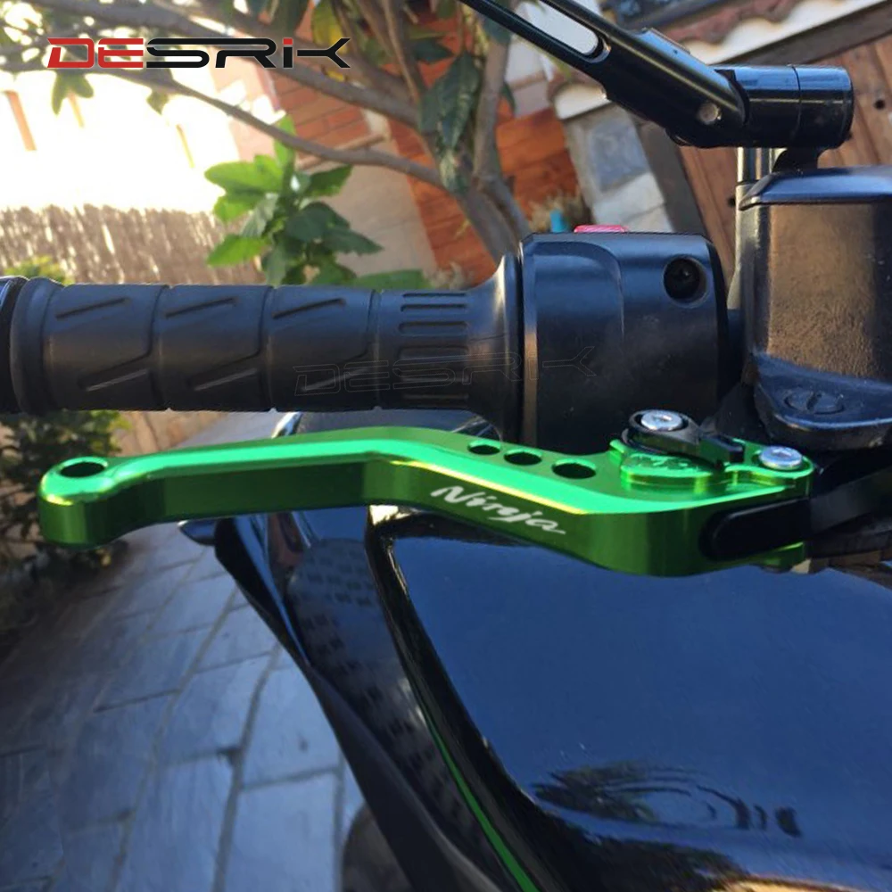 Логотип ниндзя Мотоцикл CNC Короткие сцепные рычаги для KAWASAKI NINJA 300 300R 250R Z300 Z250SL