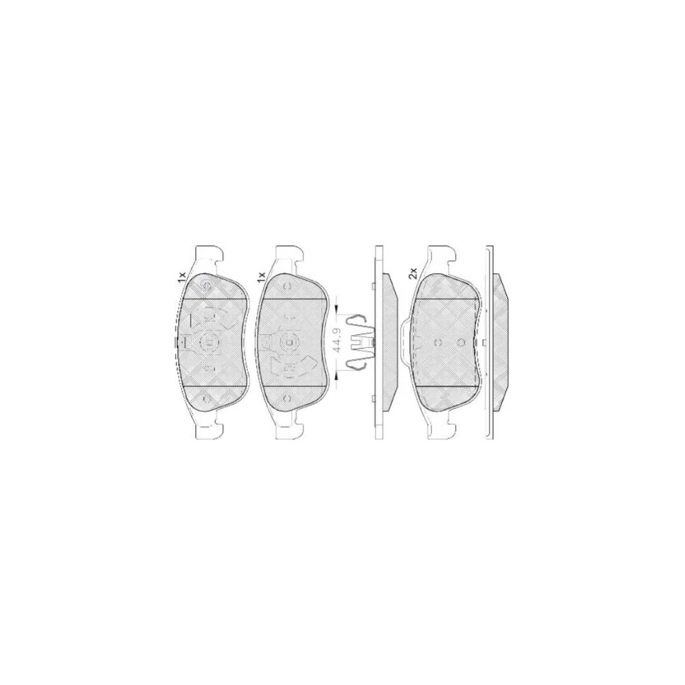 

Ceramics Brake pads for 440603905R car Parts Replacement 440603905R