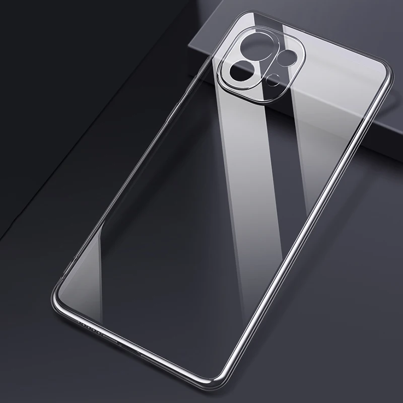 Высококачественный прозрачный силиконовый чехол для телефона Xiaomi Mi 11 Lite Ultra Pro