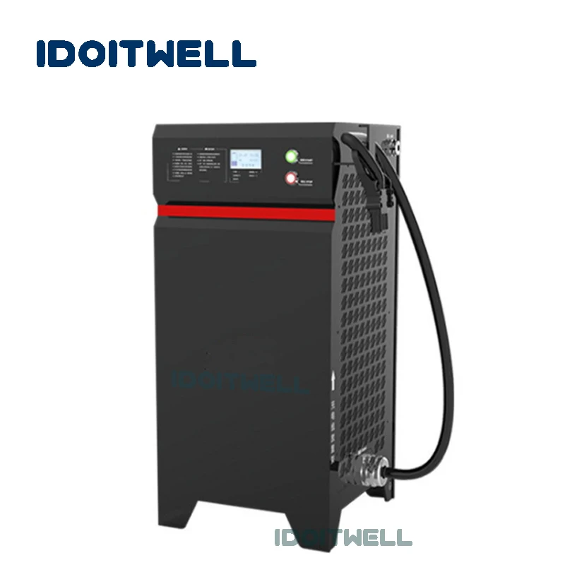 Профессиональное интеллектуальное зарядное устройство 72 в 210A с ЖК-дисплеем для