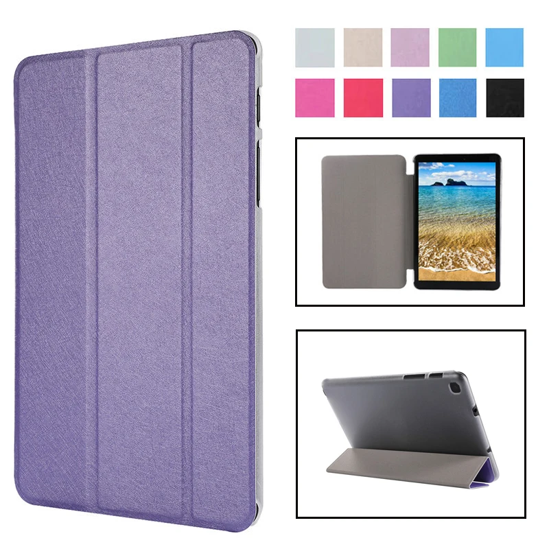 Чехол книжка для Samsung Galaxy Tab A 8 0 2019 дюйма тонкий подставка из искусственной кожи