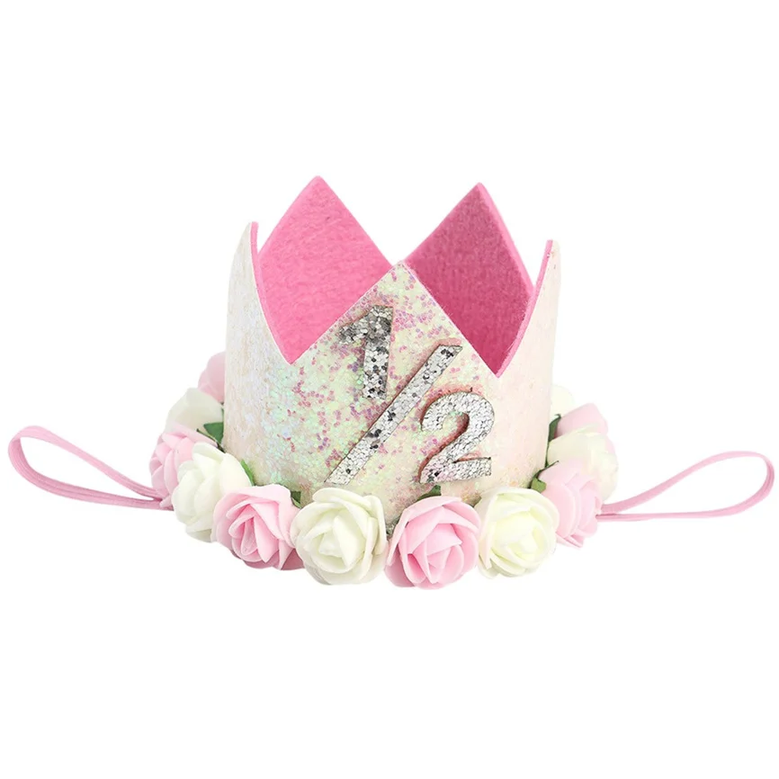 Hair Accessories For Girls Baby Flower Birthday Hat Children Party Crown Creative Photo Band | Детская одежда и обувь