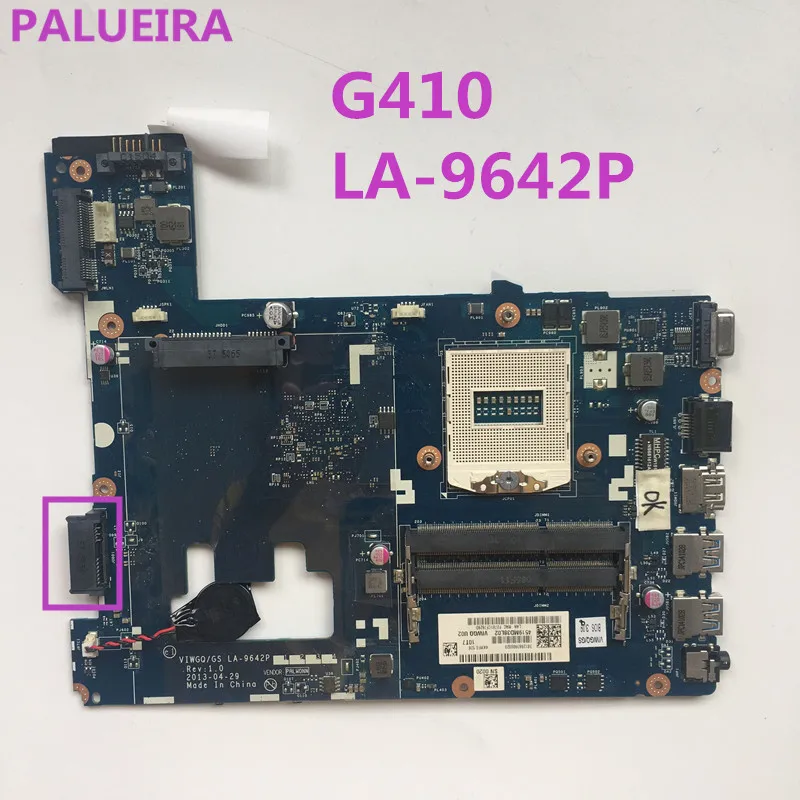 PALUBEIRA G410 материнская плата для ноутбука LENOVO Материнская VIWGQ/GS LA-9642P REV: 1 0