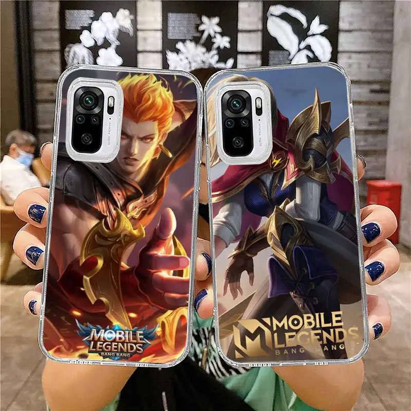 

diamond mobile legend Phone Case Transparent for Xiaomi mi 10T 11 Redmi note 7 8 9 9S 10 9A 9T pro