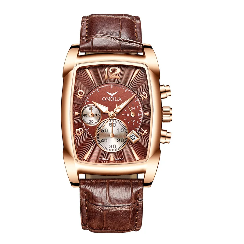 

Luxury Men's Watch ONOLA Brand Fashion Casual Business Waterproof Quartz Chronograph Watch Top Quality Male Clock reloj hombre