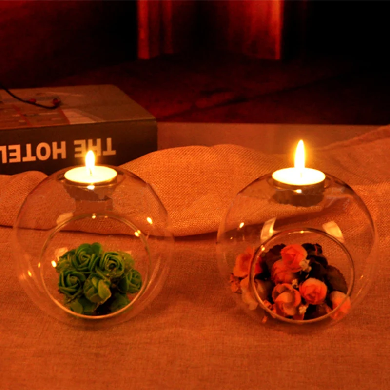 Креативные подвесные подсвечники из хрустального стекла романтичный Свадебный