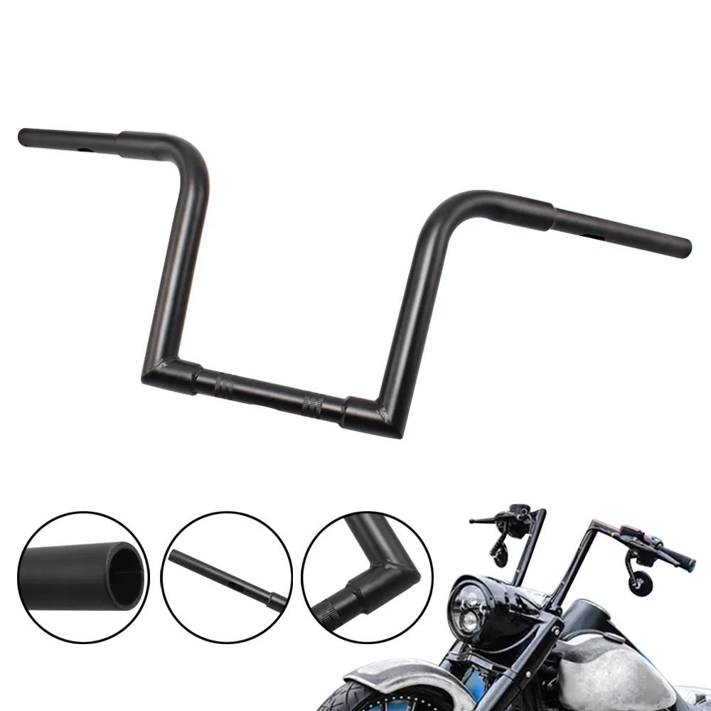 10 в Rise Moto 25 мм Ape вешалка Drag Bar Z руль для Harley Touring Dyna Sportster KTM MX Pit Chopper Bobber Dirt Bikes|Руль