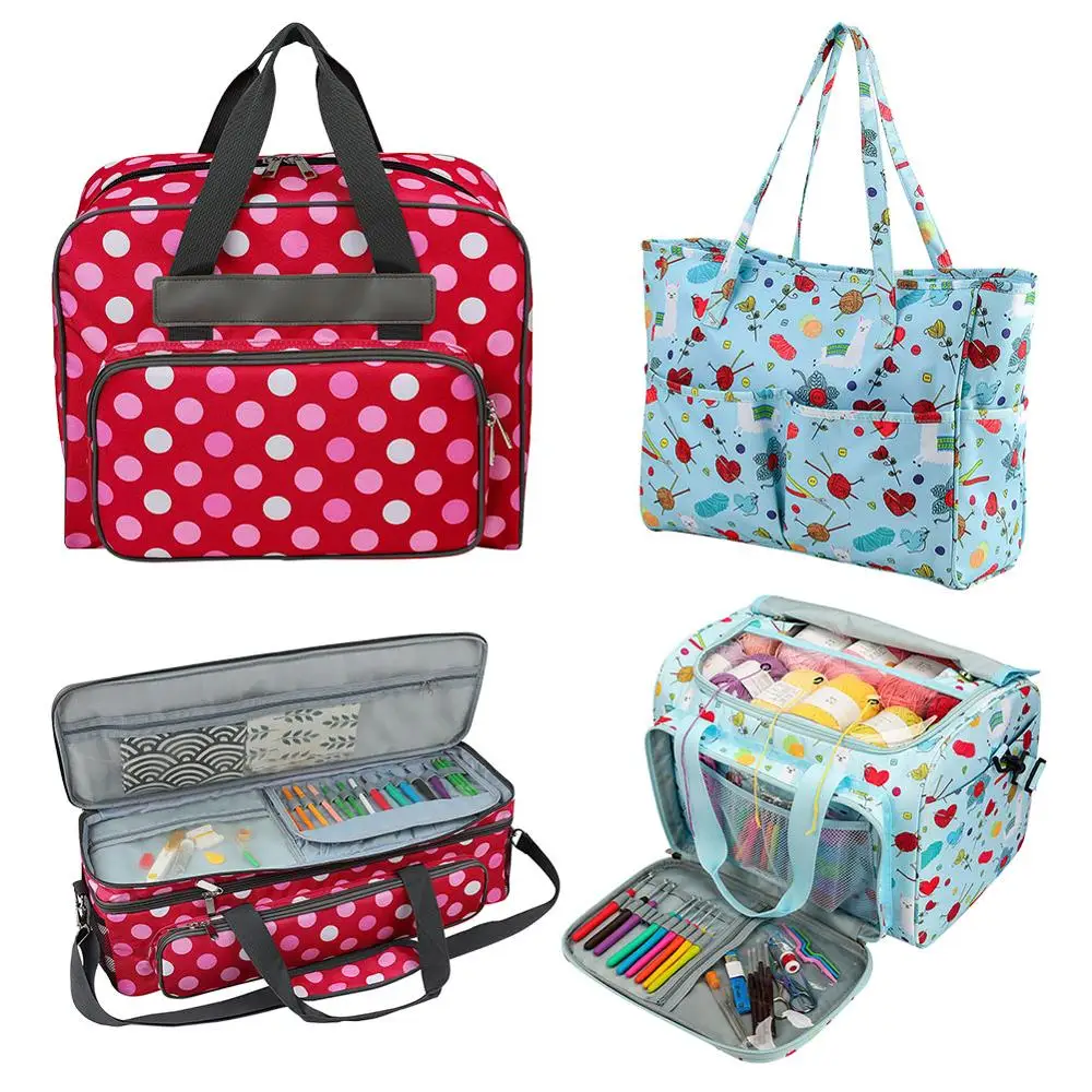 Классическая текстурная сумка для хранения с вышивкой практичный