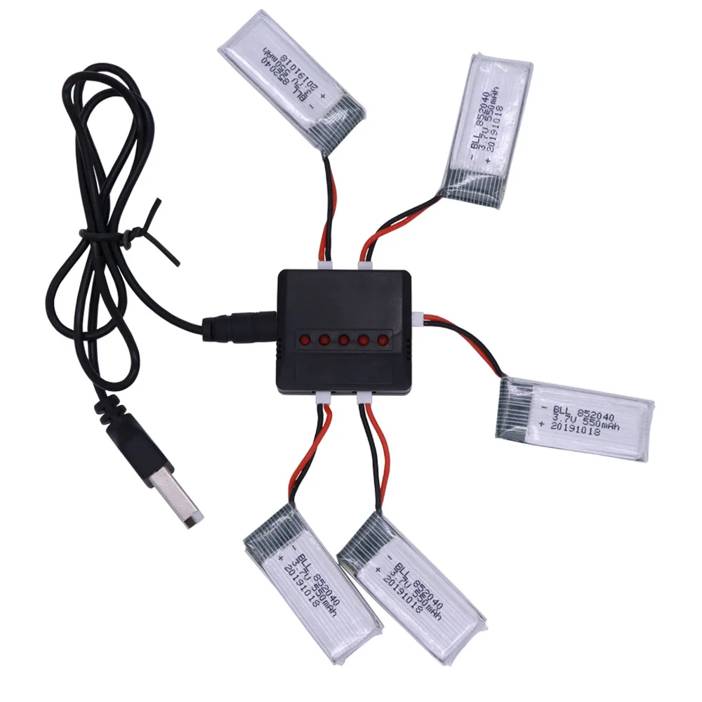3 7 В 550 мАч Lipo аккумулятор и usb зарядное устройство для JXD 523 Вт H43WH RC Quadcopter Drone 852040