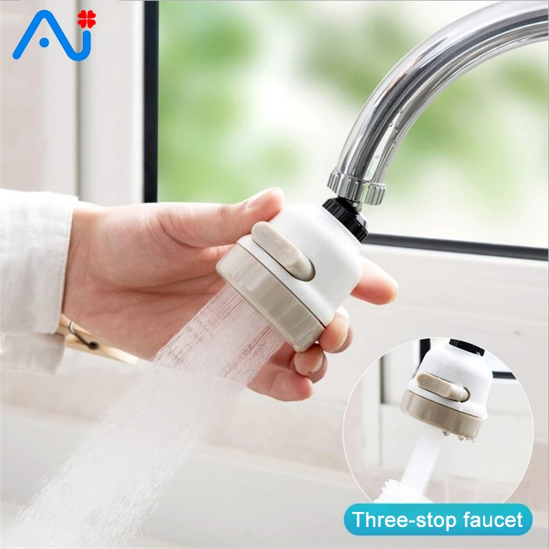 

3 Modes Faucet Extender Water Saving Filter High Pressure Spray Nozzle 360 Degree Rotate Flexible Aerator Diffuser