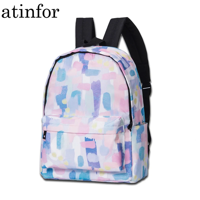 Брендовый Водонепроницаемый женский рюкзак с чернильным принтом atinfor