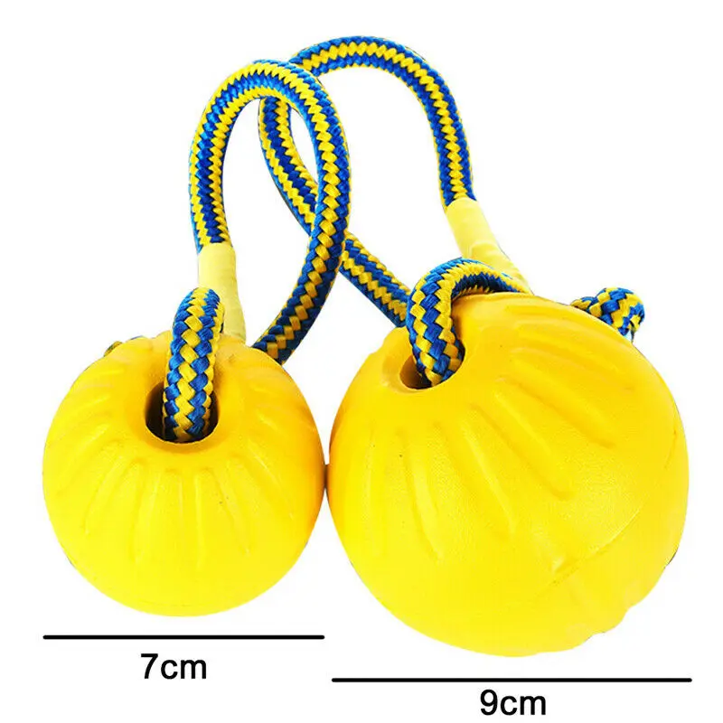 7/9 см зубы нерушимой укус резиновый Смешной щенок тренировочный мяч игрушки