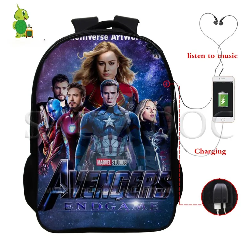 Многофункциональный рюкзак мстители Железный человек Халк Военные для мужчин и