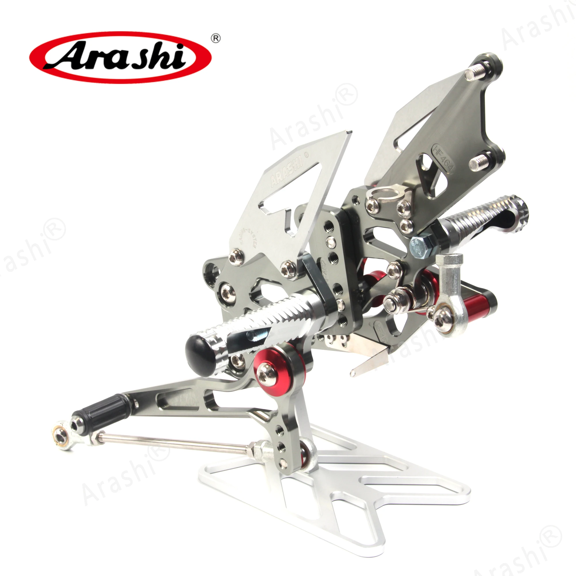 Arashi CNC Регулируемая Задняя Подножка для Кавасаки ниндзя 250R 2008-2012 колышки ног