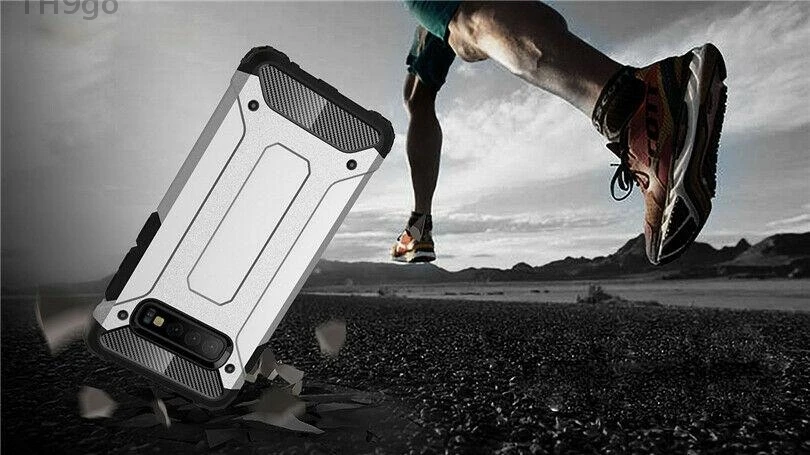 2in1 Case For Samsung S6 S7 S8 S9 S10 S10e Hybrid Rugged Armor Cover Galaxy Edge S5 Neo Plus M20 M10 DYee |