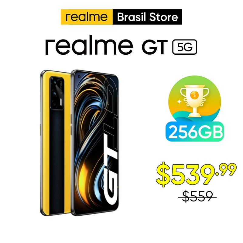

Смартфон realme GT, 12 + 256 ГБ, Snapdragon 888, 65 Вт, 120 Гц, AMOLED, NFC