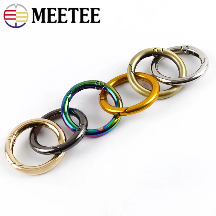 5/10 шт. Meetee 25 мм пружинное металлическое D образное кольцо сумки ремень собака цепь