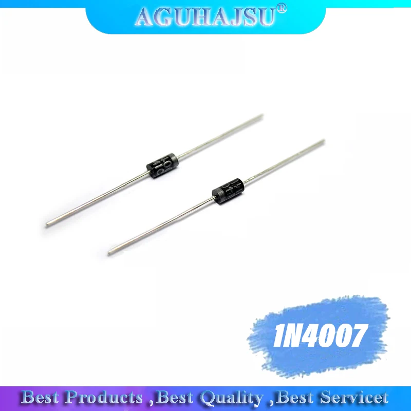 100 шт 1N4007 IN4007 4007 DO 41 1.0A 1000V выпрямители оригинал|Диоды| |
