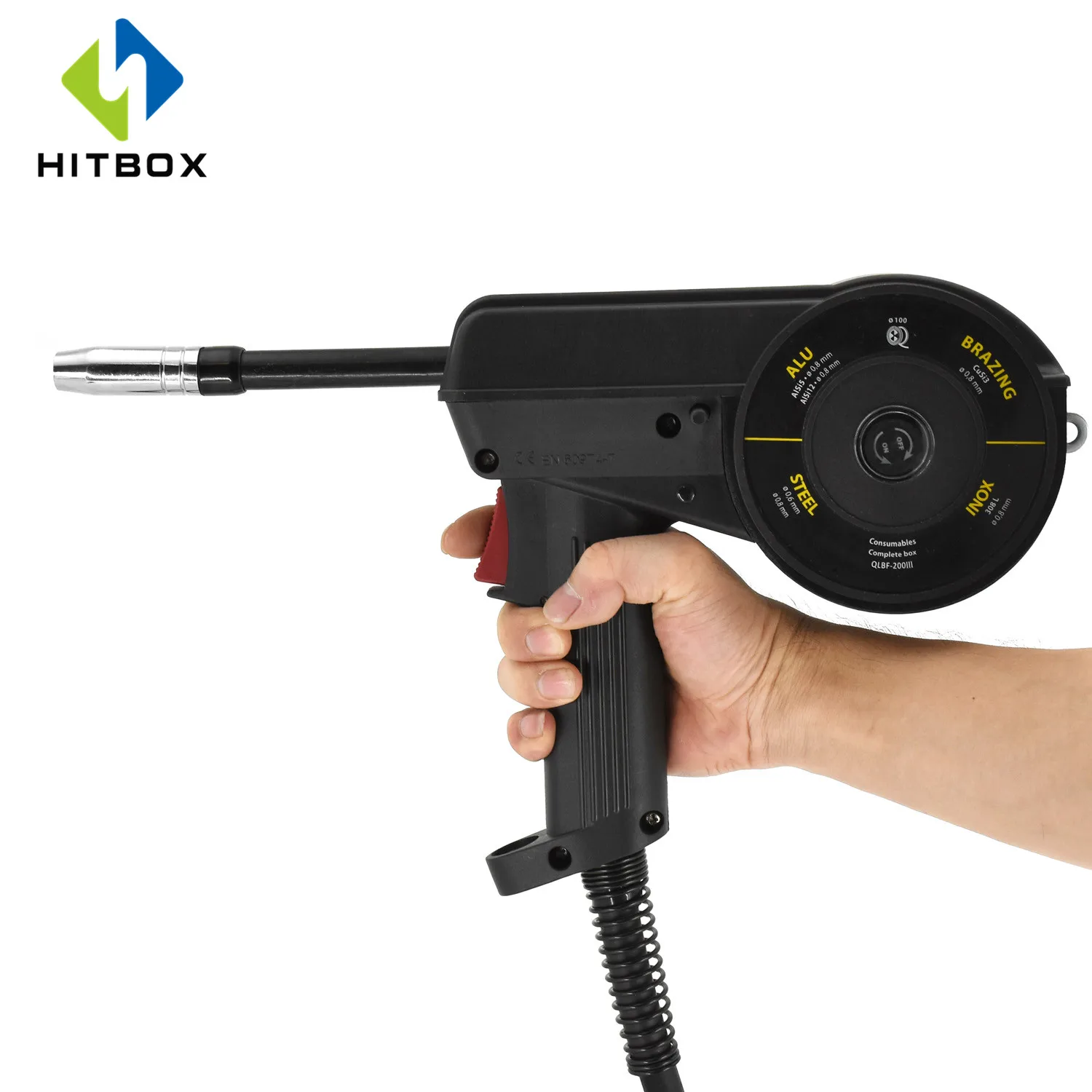HITBOX шпуля пистолет Mig фонарь М алюминиевая нержавеющая сталь железная катушка 4