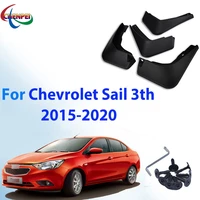 for chevrolet sail 3th 2015 2020 car fender front rear mud flaps guard splash car car exterior decoration accessories