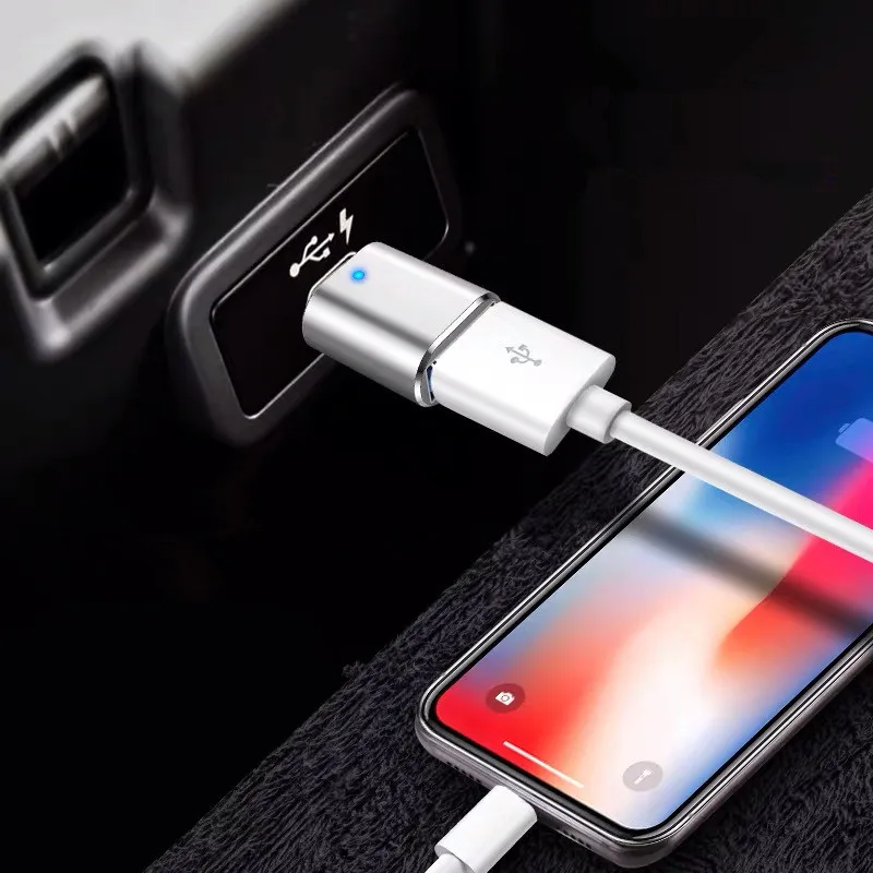 Адаптер USB C на 3 0 адаптер Type-C OTG-кабель для Macbook pro Air Samsung S10 S9 OTG со светодиодной