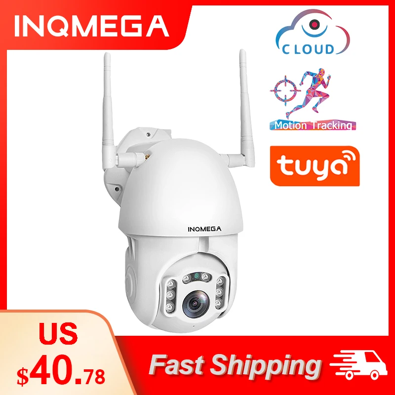 INQMEGA 1080P Tuya автоматическая камера слежения Wifi IP безопасности дома PTZ купольная CCTV