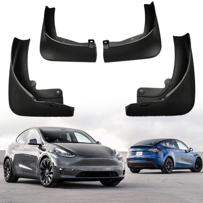Fender Protect the Car Mud Flaps Set Flap Front Rear Mudguard Splash Guards for Tesla Model Y 2020-2021 | Автомобили и мотоциклы