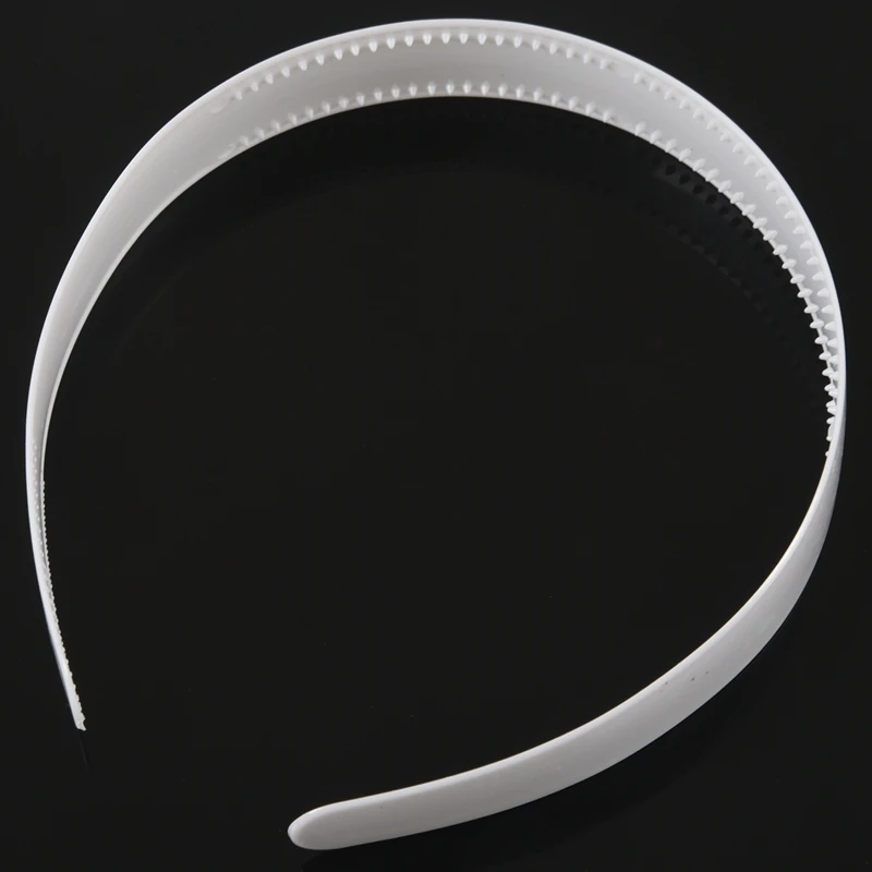 

Ladies Headband Plastic with Teeth White