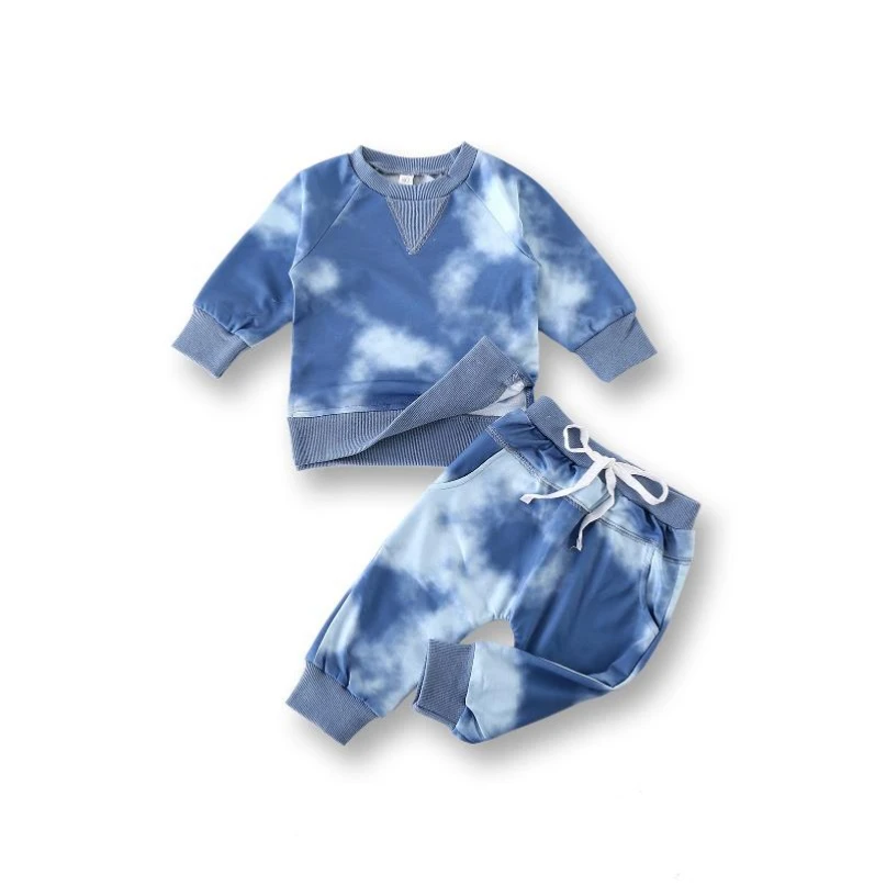 

2 шт., футболка и штаны для мальчиков и девочек, на возраст 0-24 месяца