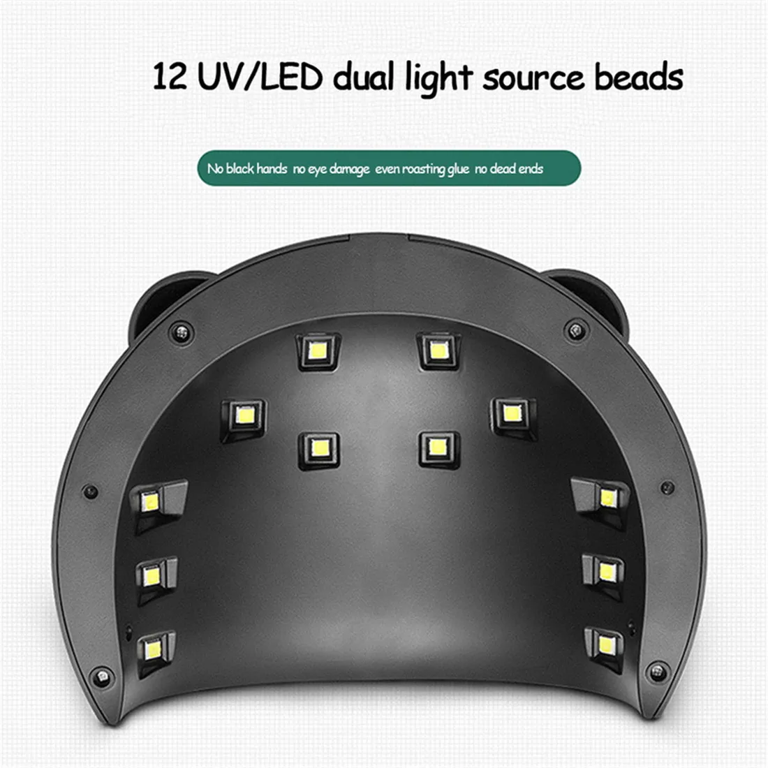 LULAA 36 Вт панда плюс Светодиодный УФ-светильник для сушки ногтей 48 ледяная лампа