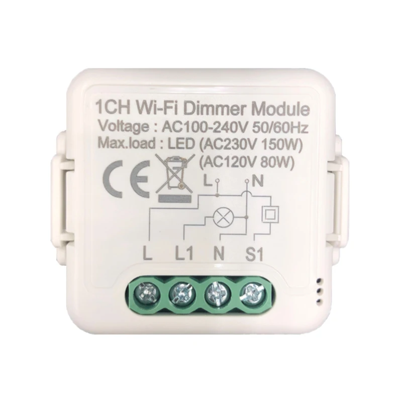 

Tuya Wifi Mini DIY Smart Switch Led Light Smart Life Push Module Support 1/2 Way Voice Relay Timer Work with Google Home Alexa