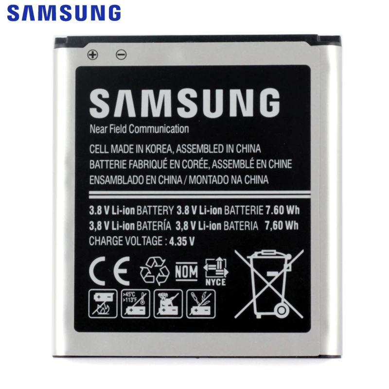 Оригинальный телефон Samsung GALAXY Core 2 G3556D G355H G3559 G355M аккумулятор 2000 мАч | Мобильные
