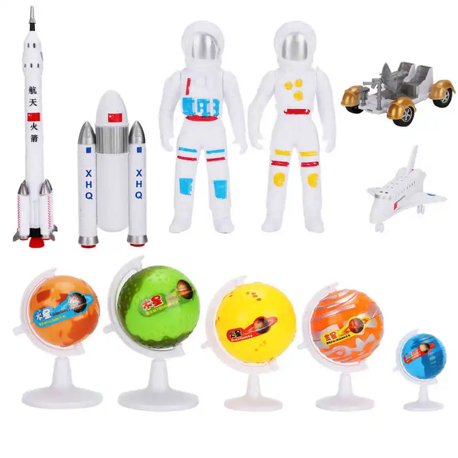 11pcs Space Model Toy Exploration Rocket Manned Flight Simulation Aircraft Set Children Education Toys | Игрушки и хобби